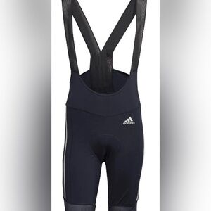Adidas The Bib Padded Cycling Shorts Mens Medium Blue Tight Fit Aeroready Legend